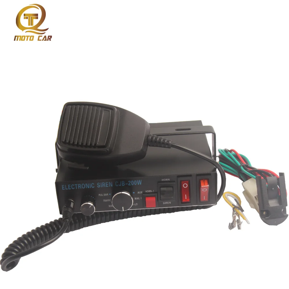 Universal Car Horn Police Siren Host Warning Alarm 200W 9 Tone Sirene 12V Loud Speaker Megaphone Sond 200W Speaker MIC System
Universal Car Horn Police Siren Host Warning Alarm 200W 9 Tone Sirene 12V Loud Speaker Megaphone Sond 200W Speaker MIC System