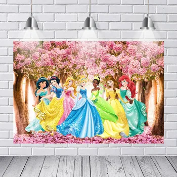Background Photography Cherry Blossoms Tree Princess Studio Personalized Background for Birthday Party Photo Booth Props