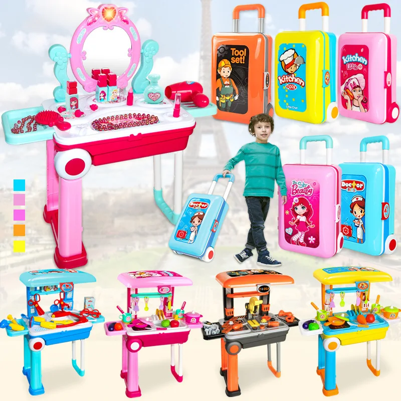 Xiong cheng Children Play House Kitchen Kitchenware Tool Doctor Set GIRL'S Dresser Toy Travel Lee Luggage Case Suit
Xiong cheng Children Play House Kitchen Kitchenware Tool Doctor Set GIRL'S Dresser Toy Travel Lee Luggage Case Suit