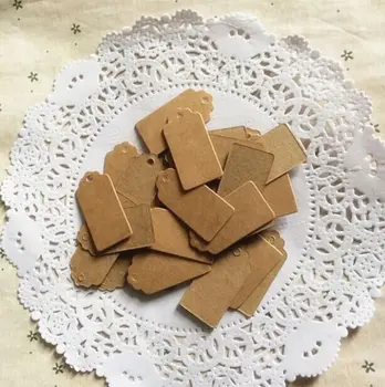 300pcs 3x6cm Kraft small square label clothing tag identification cards 
300pcs 3x6cm Kraft small square label clothing tag identification cards