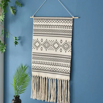 National Style Living Room Porch Cotton Braided Printed Tapestry Cotton and Linen Tassels Decorative Pendant Art Tapestry
National Style Living Room Porch Cotton Braided Printed Tapestry Cotton and Linen Tassels Decorative Pendant Art Tapestry