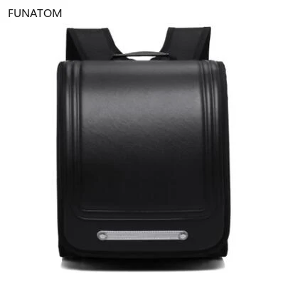 

Funatom Brand 2019 New School Bags Orthopedic Backpack For Boys and Girls Waterproof PU Randoseru Backpack Japan Student Bag