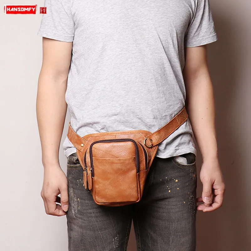 Factory New Small Chest Bag Sports Waist Pack Frosted Leather Cross-body Bag Mobile Phone Bags Men's Genuine Leather Soft
Factory New Small Chest Bag Sports Waist Pack Frosted Leather Cross-body Bag Mobile Phone Bags Men's Genuine Leather Soft