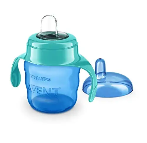 Philips Avent SCF551/05 - Vaso con boquilla de silicona para niño vapulvula antigoteo sin BPA 6 meses 200 мл color verde |