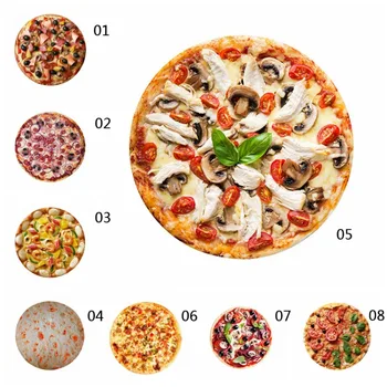 Creative Blanket Food Creations Pizza Hamburger Throw Comfort Perfectly Round Bathroom Carpet Polyester Tortilla Home Textile