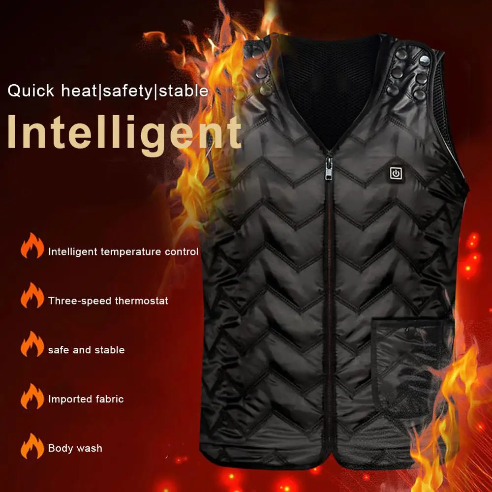 USB 5/7 Zone Heating Vest Dual Control Switch Charging Smart Heating Clothes Electric Constant Temperature Winter Warm Waist
USB 5/7 Zone Heating Vest Dual Control Switch Charging Smart Heating Clothes Electric Constant Temperature Winter Warm Waist