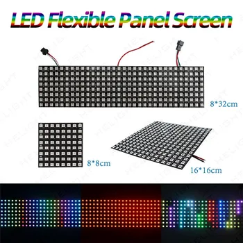 WS2812B RGB Flexible Pixel Led Module Panel 8x8/16x16/8x32 Screen Individually Addressable Digital Flexible LED Panel DC5V
WS2812B RGB Flexible Pixel Led Module Panel 8x8/16x16/8x32 Screen Individually Addressable Digital Flexible LED Panel DC5V