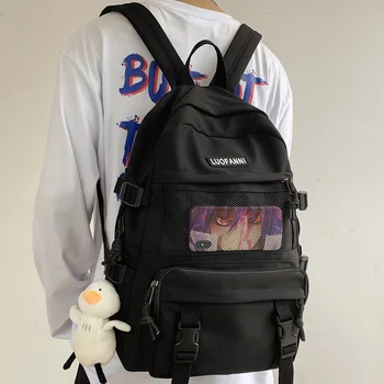 New Large Capacity Waterproof nylon Women Backpack Unisex Multi-pocket Students Schoolbag Insert Buckle Tuck Net Travel Bag
New Large Capacity Waterproof nylon Women Backpack Unisex Multi-pocket Students Schoolbag Insert Buckle Tuck Net Travel Bag