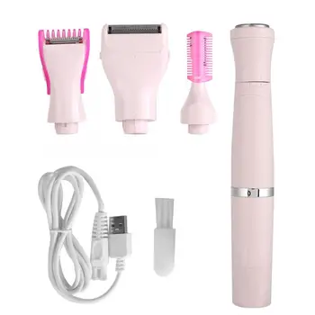 4 in 1 Women Epilator USB Rechargeable Electric Armpit Body Face Leg Bikini Lip Depilator Hair Remover Legs Hair Removal Shaver
4 in 1 Women Epilator USB Rechargeable Electric Armpit Body Face Leg Bikini Lip Depilator Hair Remover Legs Hair Removal Shaver