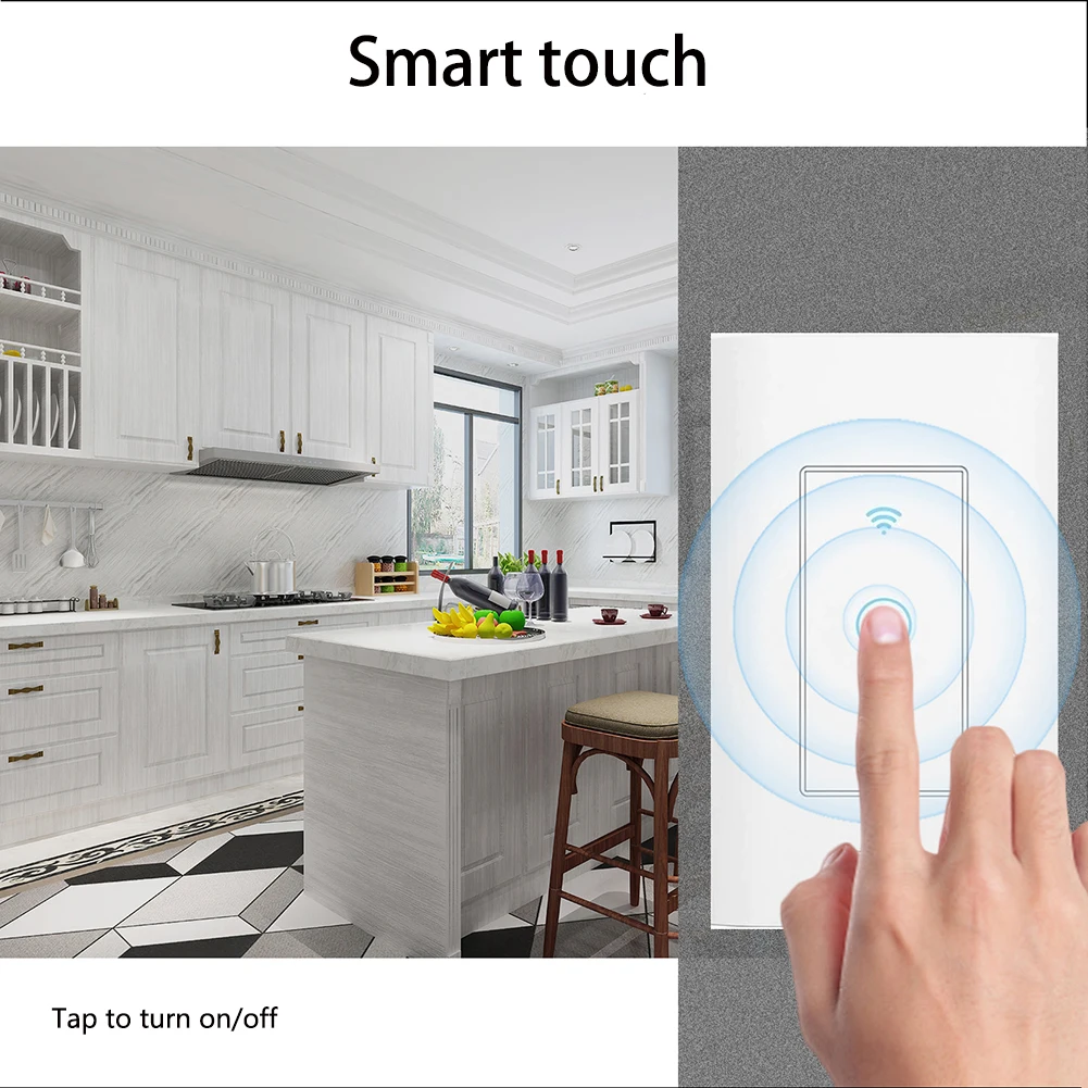 USA Free Shipping Smart Touch Wi-Fi Switch US Standard WiFi Smart Touch Switch Voice Control Remote Wireless Wall Switches Timer
USA Free Shipping Smart Touch Wi-Fi Switch US Standard WiFi Smart Touch Switch Voice Control Remote Wireless Wall Switches Timer