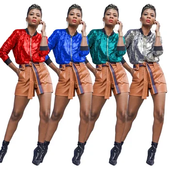 Autumn Winter Women Jacket Coat Sequin V Neck Long Sleeve Plus Size Sequin Jacket Coats
Autumn Winter Women Jacket Coat Sequin V Neck Long Sleeve Plus Size Sequin Jacket Coats