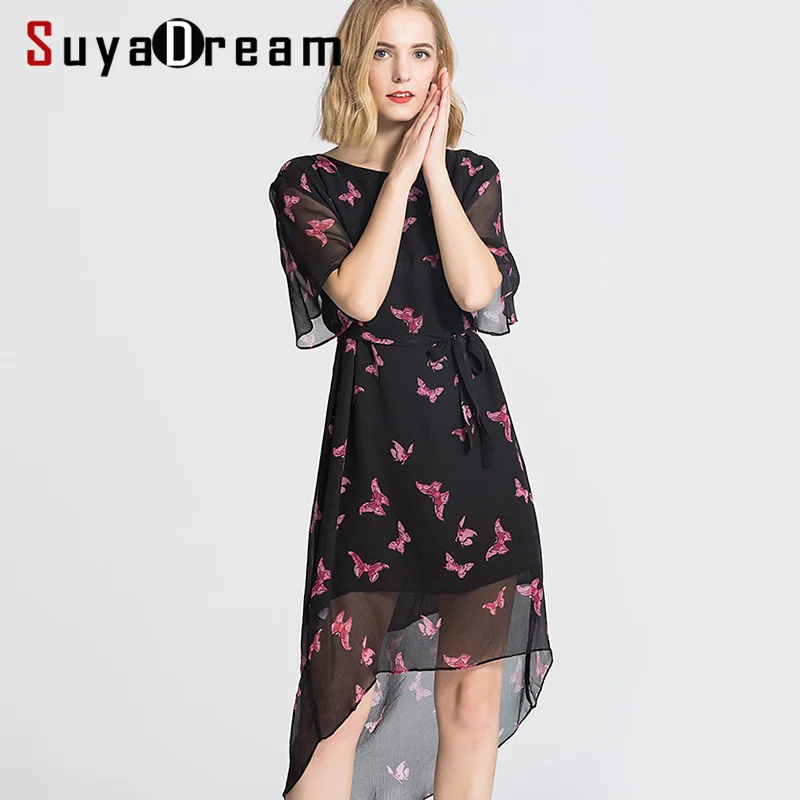 Women Belted Dress 100%Real Silk Butterfly Pattern Printed Dresses Casual Dress For Women 2019 Fall Winter New Black Dress
Women Belted Dress 100%Real Silk Butterfly Pattern Printed Dresses Casual Dress For Women 2019 Fall Winter New Black Dress