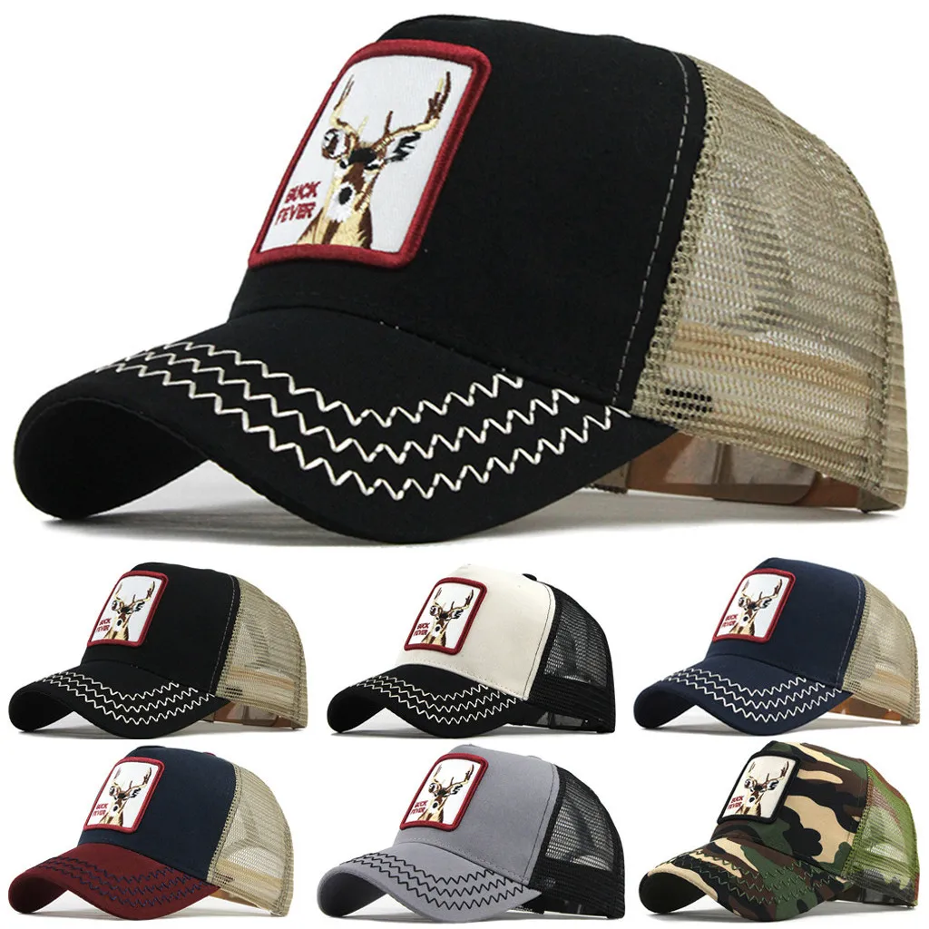 Baseball Caps Fashion Embroidery Men Women Snapback Hip Hop Hat Summer Breathable Mesh Sun Gorras Unisex Streetwear Bone #L5 | Аксессуары