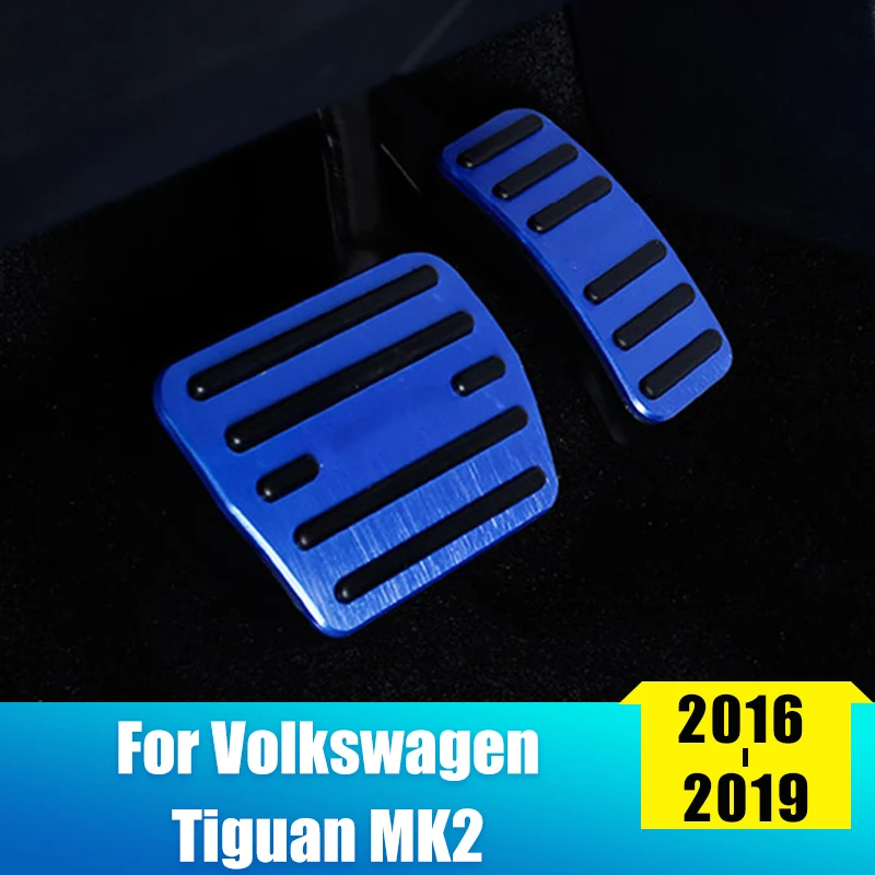 Алюминий ножная педаль для автомобиля топлива тормоза Отдых Volkswagen VW Tiguan 2 MK2 2016 2017