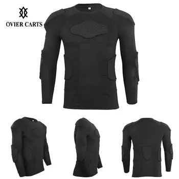 Men Protective Shirt Padded Compression Shirt Multiple Pad Protective Gear for Football Baseball Volleyball Training Bike Ski
Men Protective Shirt Padded Compression Shirt Multiple Pad Protective Gear for Football Baseball Volleyball Training Bike Ski