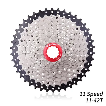 ZTTO 11S 42T MTB Cassette Flywheel MTB 11 Speed Freewheel - Black Silver
ZTTO 11S 42T MTB Cassette Flywheel MTB 11 Speed Freewheel - Black Silver