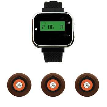 JINGLE BELLS wireless restaurant calling systems 3 transmitters+1 watch pager/waiter calling systems guest calling buttons
JINGLE BELLS wireless restaurant calling systems 3 transmitters+1 watch pager/waiter calling systems guest calling buttons