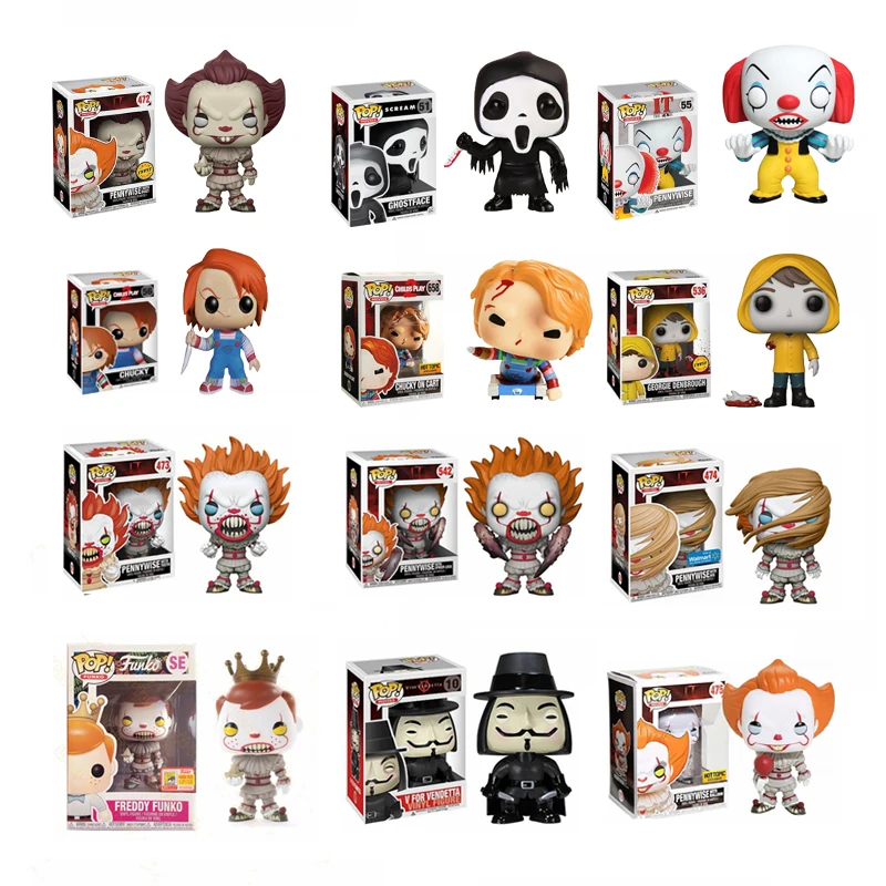 Funko POP Movie Pennywise Bill Denbrough Scream V для виниловых кукол Vendetta модель игрушки детей фигурки