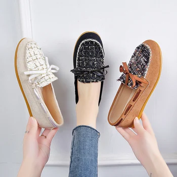 Shoes Woman Comfortable And Elegant Round Toe Casual Female Sneakers Slip-on Bow-Knot All-Match Women's Moccasins Soft Shallow
Shoes Woman Comfortable And Elegant Round Toe Casual Female Sneakers Slip-on Bow-Knot All-Match Women's Moccasins Soft Shallow