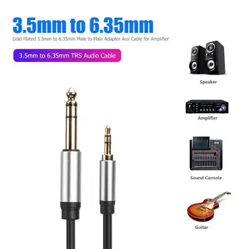 3.5mm To 6.35mm Jack Adapter Nylon Aux Cable For Mixer Power Amplifier Guitar Male To Male Audio Cable Speaker Line For Computer
3.5mm To 6.35mm Jack Adapter Nylon Aux Cable For Mixer Power Amplifier Guitar Male To Male Audio Cable Speaker Line For Computer