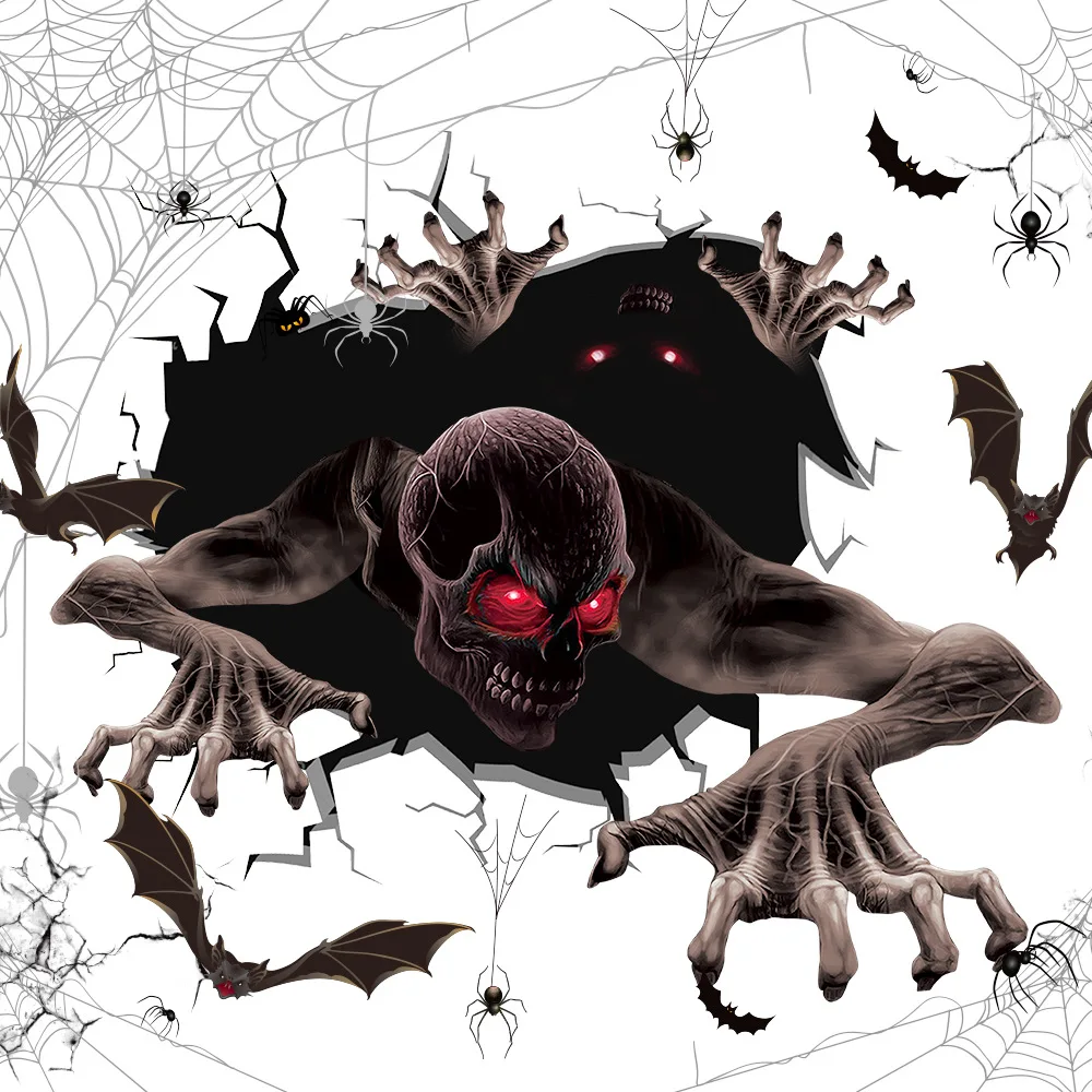 Halloween Decoration 3D View Scary Bloody Broken Wall Demon Wall Sticker Home Wall Window Door Sticker Halloween Party DIY Decor
Halloween Decoration 3D View Scary Bloody Broken Wall Demon Wall Sticker Home Wall Window Door Sticker Halloween Party DIY Decor