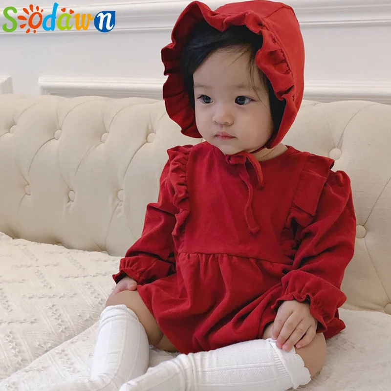 Sodawn New Baby Girl Clothes Flower Embroidery Romper Clothing Jumpsuit+Hat 2Pcs Infant Clothing Sets Bodysuit For Girls 
Sodawn New Baby Girl Clothes Flower Embroidery Romper Clothing Jumpsuit+Hat 2Pcs Infant Clothing Sets Bodysuit For Girls
