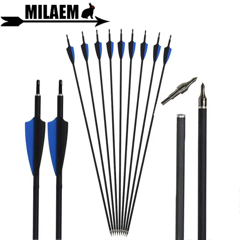6/12/24/36pcs Archery Mix Carbon Arrow Spine 500 30inch ID6.2mm OD7.8mm Compound/Recurve Bow Outdoor Sports Shooting Accessories
6/12/24/36pcs Archery Mix Carbon Arrow Spine 500 30inch ID6.2mm OD7.8mm Compound/Recurve Bow Outdoor Sports Shooting Accessories