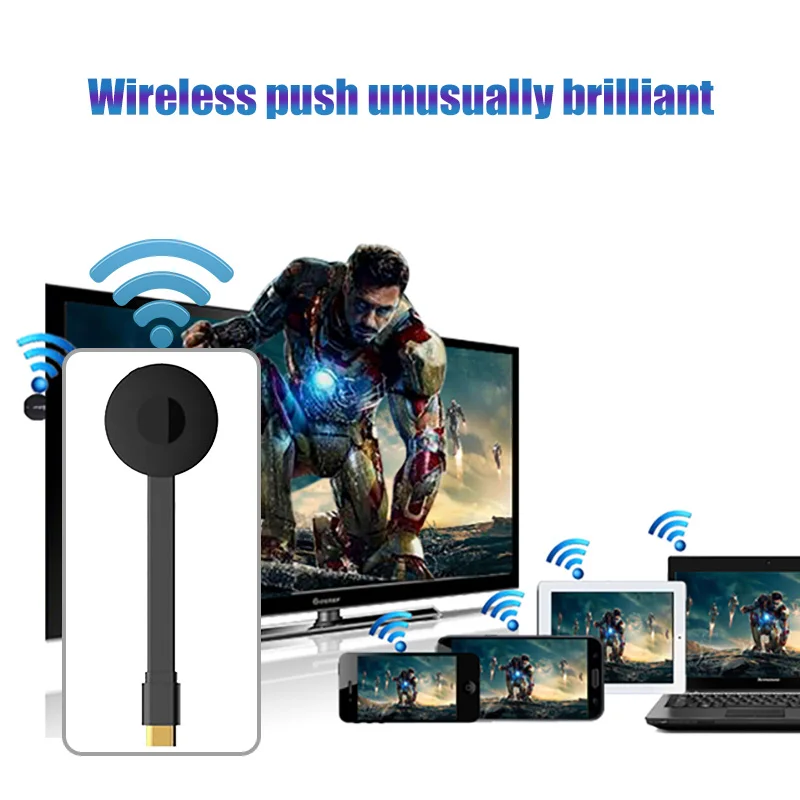 Беспроводной дисплей Dongle WIFI портативный ресивер 1080P HDMI Miracast для смартфонов iOS iPhone