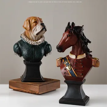 Nordic Style Creative Animals Horse General Figurine Dog Gentleman Statue Resin Craft Britpop Decorations for Home R3250 Art
Nordic Style Creative Animals Horse General Figurine Dog Gentleman Statue Resin Craft Britpop Decorations for Home R3250 Art