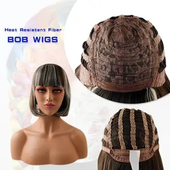 Neitsi 14'' Straight Synthetic Wigs With Bangs For Women Short Length Hair Bob Wig Heat Resistant bobo Hairstyle Cosplay wigs
Neitsi 14'' Straight Synthetic Wigs With Bangs For Women Short Length Hair Bob Wig Heat Resistant bobo Hairstyle Cosplay wigs