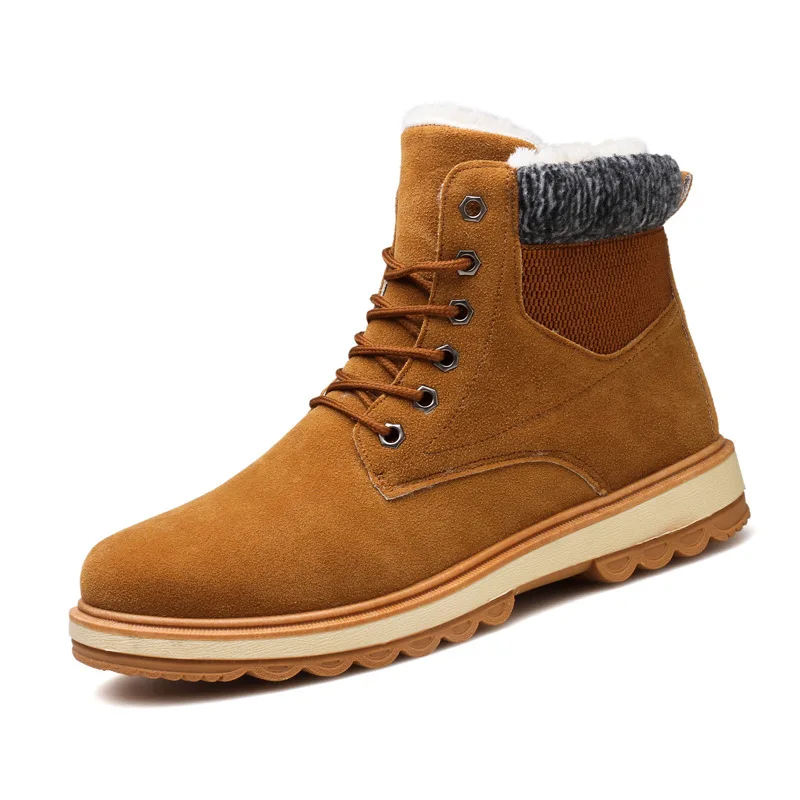 Male Shoe Winter High Help Increase Down Boots Man Snowfield Boots Trend Leisure Time Cotton-padded Shoes Martin Cotton Boots
Male Shoe Winter High Help Increase Down Boots Man Snowfield Boots Trend Leisure Time Cotton-padded Shoes Martin Cotton Boots