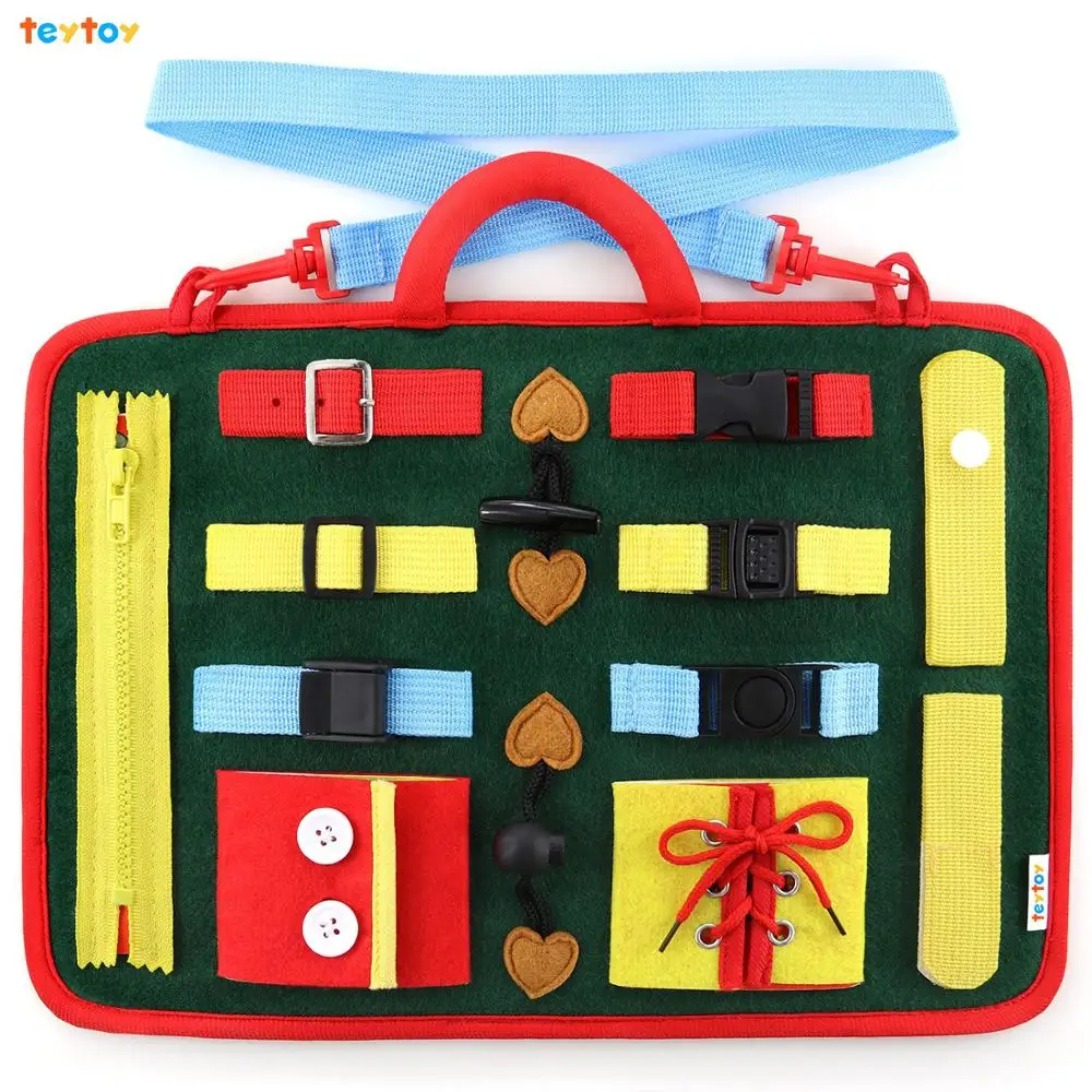 teytoy Buckle Toy, Baby Toy Basic Skills Activity Board education Learning Toys Learn to Snap,Zip,Tie Shoe Laces
teytoy Buckle Toy, Baby Toy Basic Skills Activity Board education Learning Toys Learn to Snap,Zip,Tie Shoe Laces