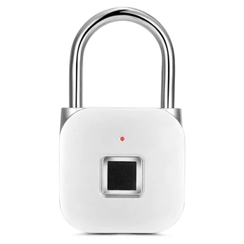 Smart Fingerprint Lock Keyless USB Rechargeable Door Luggage Case Bag Lock Anti-Theft Security Fingerprint Padlock 
Smart Fingerprint Lock Keyless USB Rechargeable Door Luggage Case Bag Lock Anti-Theft Security Fingerprint Padlock