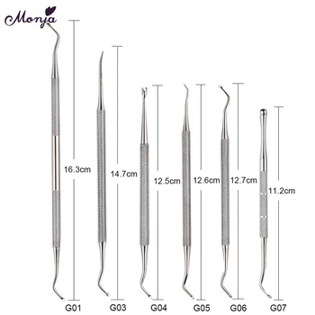 Monja Dual End Nail Art Stainless Steel Cuticle Pusher Groove Pick Corrector Toe Dead Skin Foot Cleaning Care Pedicure Tool
Monja Dual End Nail Art Stainless Steel Cuticle Pusher Groove Pick Corrector Toe Dead Skin Foot Cleaning Care Pedicure Tool