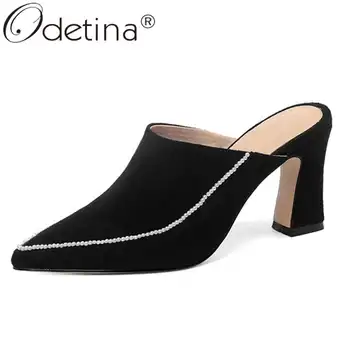 Odetina Women Fashion Block High Heel String Bead Party Pumps Female New Pointed Toe Pull On Faux Suede Slingbacks Casual Pumps
Odetina Women Fashion Block High Heel String Bead Party Pumps Female New Pointed Toe Pull On Faux Suede Slingbacks Casual Pumps