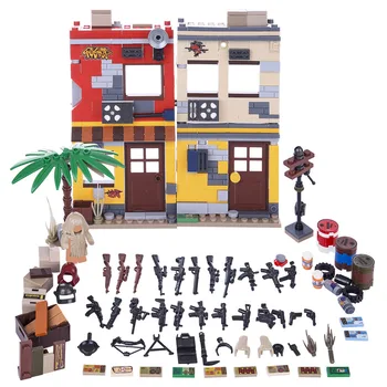 694Pcs Small Particle DIY Shooting Game Scene Model Desert Lion City Scene Building Blocks with Airplane Parapack Supply Box 
694Pcs Small Particle DIY Shooting Game Scene Model Desert Lion City Scene Building Blocks with Airplane Parapack Supply Box