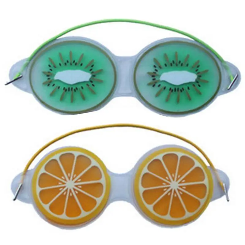 Ледяные очки в форме фруктов для снятия темных кругов и усталости глаз милые