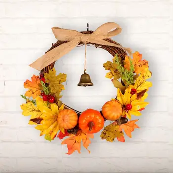 Thanksgiving Bell Maple Leaf Pumpkin Door Hanging Decoration Window Christmas Decoration Rattan Ring
Thanksgiving Bell Maple Leaf Pumpkin Door Hanging Decoration Window Christmas Decoration Rattan Ring