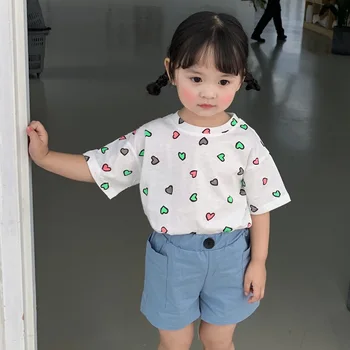 3168 2020 Children's T-shirt Korean Love Printed Cotton Lovely Loose T-shirt Kids Girl Tops Cotton Japan Style
3168 2020 Children's T-shirt Korean Love Printed Cotton Lovely Loose T-shirt Kids Girl Tops Cotton Japan Style