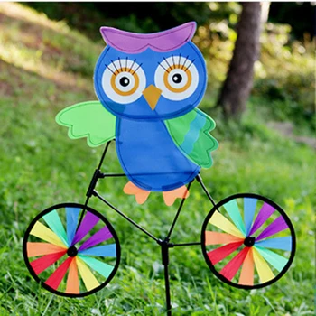 

Coffee 3D Animal Owl On Bike Windmill Pinwheel Whirligig Kids Toys Garden Lawn Party Windmill Toys Kids Gift Outdoor Decor