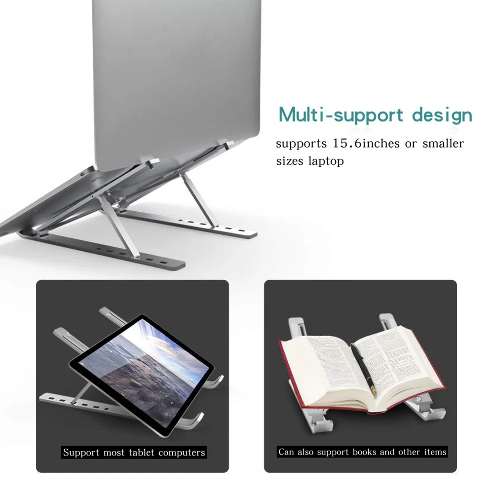 Laptop Holder for MacBook Air Pro Notebook Foldable Aluminium Alloy Laptop Stand Bracket Laptop Non-slip Holder for PC Notebook
Laptop Holder for MacBook Air Pro Notebook Foldable Aluminium Alloy Laptop Stand Bracket Laptop Non-slip Holder for PC Notebook