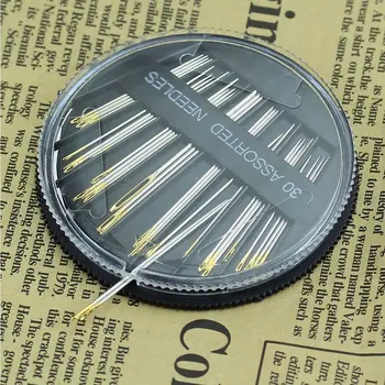 30PCS Assorted Hand Sewing Needles Embroidery Mending Craft Quilt Sew Case Disc gold tail box needle
30PCS Assorted Hand Sewing Needles Embroidery Mending Craft Quilt Sew Case Disc gold tail box needle