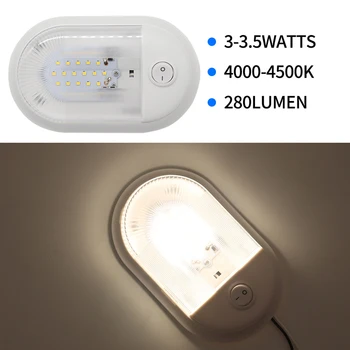 12V Interior Led Thin With Switch Replacement High Brightness Trailer RV Ceiling Light Boat Modification Car Accessories Simple
12V Interior Led Thin With Switch Replacement High Brightness Trailer RV Ceiling Light Boat Modification Car Accessories Simple