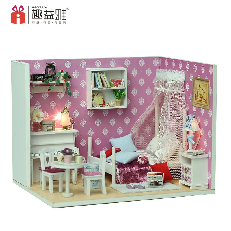 Qu yi Elegance Yi Ya Handmade DIY Hut Model Toy Room Model Birthday Gift