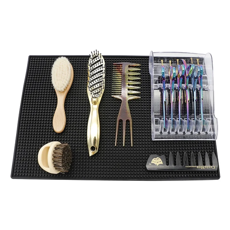 Flexible PU Anti-slip Heat Resistant Salon Mat Barbershop Styling Tools Holder Countertop Flat Mat For Hairdressing Accessories
Flexible PU Anti-slip Heat Resistant Salon Mat Barbershop Styling Tools Holder Countertop Flat Mat For Hairdressing Accessories