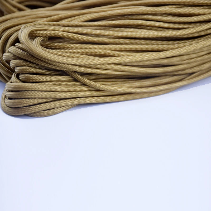 100 Meters Diameter 4mm 7 stand Cores Paracord for Cord Lanyard Mil Spec Climbing Outdoor Camping Survival Equipment Tents Rope
100 Meters Diameter 4mm 7 stand Cores Paracord for Cord Lanyard Mil Spec Climbing Outdoor Camping Survival Equipment Tents Rope