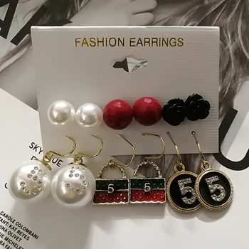 Mimiyagu korean trendy flower crystal No 5 pearl stud earring jewelry for women 6pair/set cheap wholesale
Mimiyagu korean trendy flower crystal No 5 pearl stud earring jewelry for women 6pair/set cheap wholesale