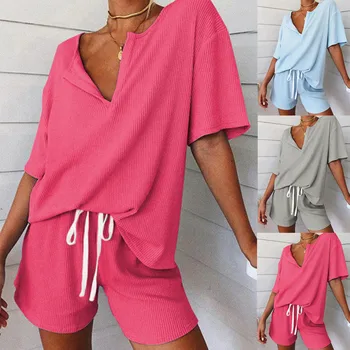 Women Pajamas Set Spring New Thin Tracksuit Printed short Sleeve Cute Sleepwear Casual Homewear Female Pyjamas Nightwear#G3
Women Pajamas Set Spring New Thin Tracksuit Printed short Sleeve Cute Sleepwear Casual Homewear Female Pyjamas Nightwear#G3