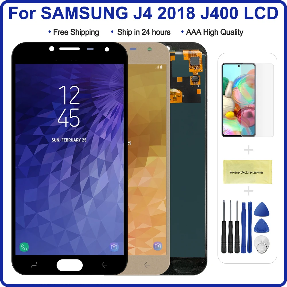 ЖК дисплей с сенсорным экраном и дигитайзером для Samsung Galaxy J4 2018 J400 J400F J400H J400M