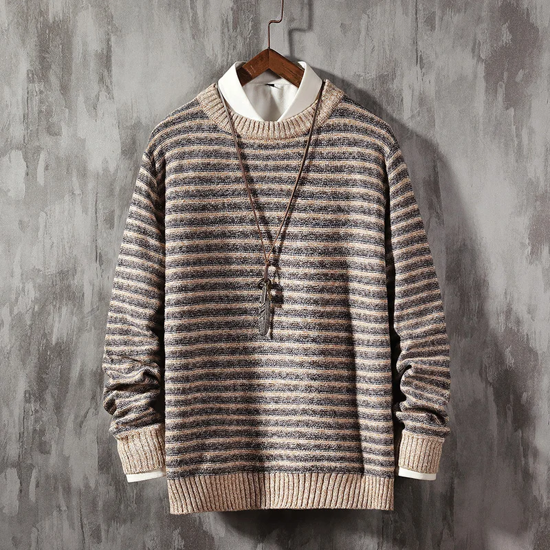 Streetwear Knitted Brand Pullovers Clothing Men 5XL Warm Autumn Winter Slim Fit Sweater Male Casual Striped Pull Jumper Sweaters
Streetwear Knitted Brand Pullovers Clothing Men 5XL Warm Autumn Winter Slim Fit Sweater Male Casual Striped Pull Jumper Sweaters